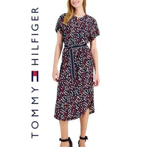 TOMMY HILFIGER- Women's Ditsy-Floral Printed Dress, NEW